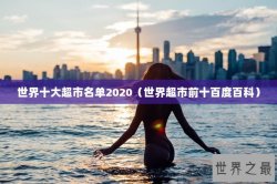 世界十大超市名单2020（世界超市前十百度百科）