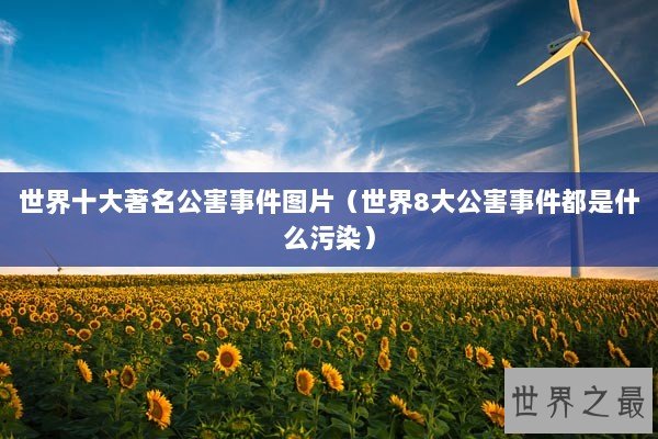 世界十大著名公害事件图片（世界8大公害事件都是什么污染）