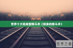 世界十大防身型格斗术（防身的格斗术）