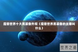 魔兽世界十大黑装备外观（魔兽世界黑装备的主播叫什么）