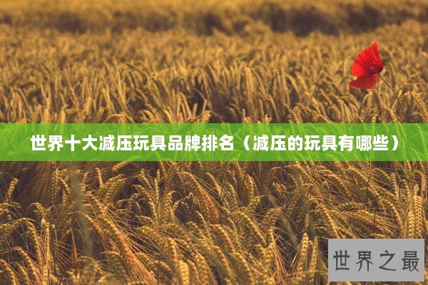 世界十大减压玩具品牌排名（减压的玩具有哪些）