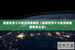 魔兽世界十大牧师装备属性（魔兽世界十大牧师装备属性怎么选）