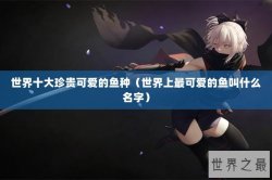 世界十大珍贵可爱的鱼种（世界上最可爱的鱼叫什么名字）