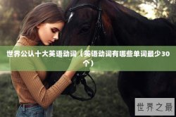 世界公认十大英语动词（英语动词有哪些单词最少30个）