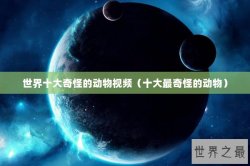 世界十大奇怪的动物视频（十大最奇怪的动物）