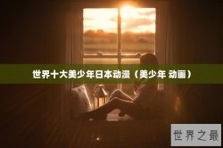 世界十大美少年日本动漫（美少年 动画）