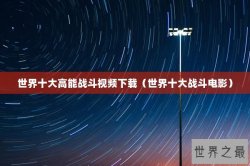 世界十大高能战斗视频下载（世界十大战斗电影）
