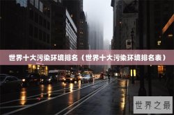 世界十大污染环境排名（世界十大污染环境排名表）