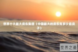 世界十大最大房东集团（中国最大的房东有多少套房子）