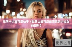 世界十大最可爱仙子（世界上最可爱最漂亮的小仙女的图片）