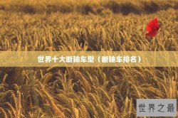 世界十大断轴车型（断轴车排名）