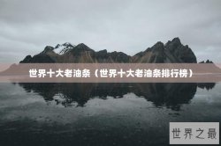 世界十大老油条（世界十大老油条排行榜）
