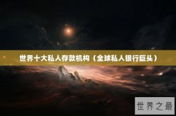 世界十大私人存款机构（全球私人银行巨头）