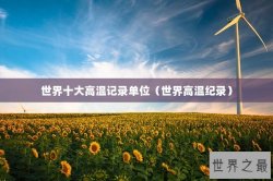 世界十大高温记录单位（世界高温纪录）