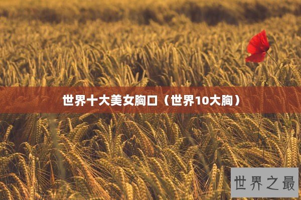 世界十大美女胸口（世界10大胸）
