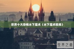 世界十大恐怖水下魔术（水下魔术视频）