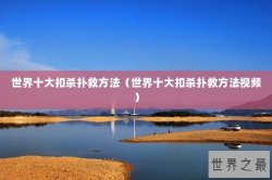 世界十大扣杀扑救方法（世界十大扣杀扑救方法视频）