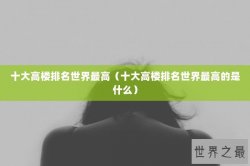 十大高楼排名世界最高（十大高楼排名世界最高的是什么）