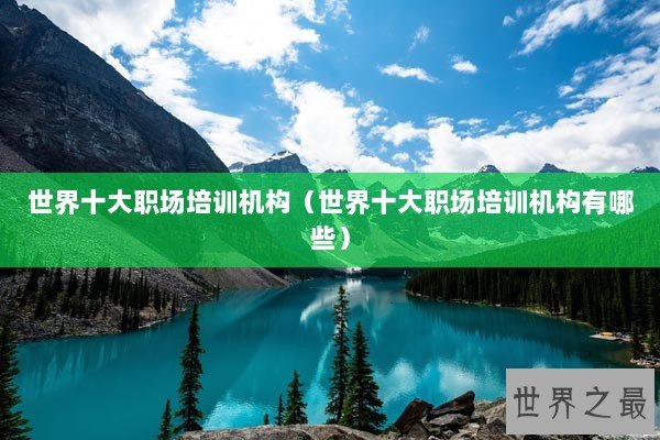 世界十大职场培训机构（世界十大职场培训机构有哪些）