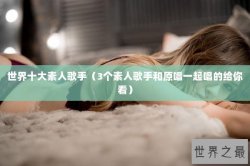 世界十大素人歌手（3个素人歌手和原唱一起唱的给你看）