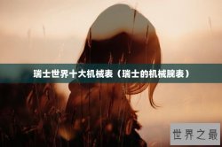 瑞士世界十大机械表（瑞士的机械腕表）