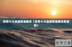 世界十大品牌男装棉衣（世界十大品牌男装棉衣有哪些）