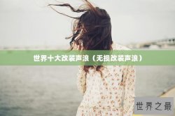 世界十大改装声浪（无损改装声浪）