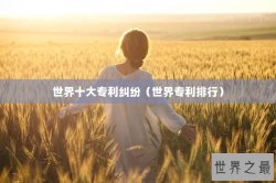 世界十大专利纠纷（世界专利排行）