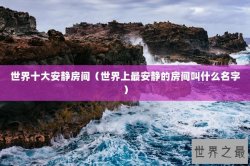 世界十大安静房间（世界上最安静的房间叫什么名字）