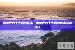 魔兽世界十大巅峰版本（魔兽世界十大巅峰版本是哪些）