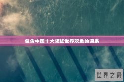 包含中国十大领域世界双鱼的词条