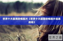 世界十大禁用恐怖图片（世界十大禁图恐怖图片是真的吗）