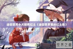 迷你世界十大稀有红土（迷你世界里的红土地）