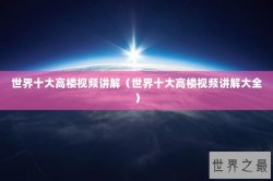 世界十大高楼视频讲解（世界十大高楼视频讲解大全）