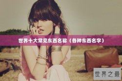 世界十大常见东西名称（各种东西名字）