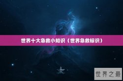 世界十大急救小知识（世界急救标识）