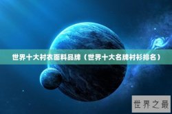 世界十大衬衣面料品牌（世界十大名牌衬衫排名）