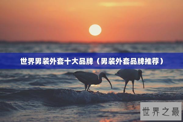 世界男装外套十大品牌(男装外套品牌推荐) 世界男装外套十大品牌(男装外套品牌推荐)