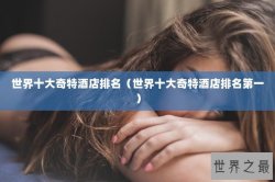 世界十大奇特酒店排名（世界十大奇特酒店排名第一）