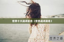 世界十大战术配合（世界战术排名）
