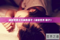 迷你世界十大稀有箱子（迷你世界 箱子）