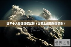 世界十大最强防御武器（世界上最强防御部队）