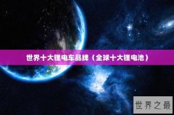 世界十大锂电车品牌（全球十大锂电池）