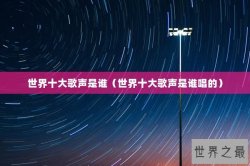 世界十大歌声是谁（世界十大歌声是谁唱的）