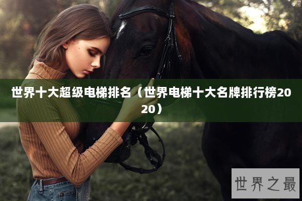 世界十大超级电梯排名(世界电梯十大名牌排行榜2020) 世界十大超级电梯排名(世界电梯十大名牌排行榜2020)