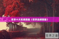 世界十大名牌西服（世界品牌西服）