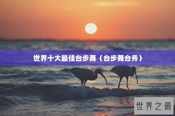 世界十大最佳台步舞（台步舞台秀）