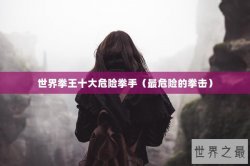世界拳王十大危险拳手（最危险的拳击）