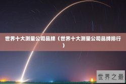 世界十大测量公司品牌（世界十大测量公司品牌排行）