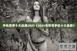 手机世界十大品牌2021（2021年世界手机十大品牌）